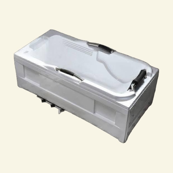 Rectangular Bathtub with Handles